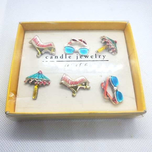 NWT Pier 1 Set of 6 Beach Candle Jewelry - Picture 1 of 3